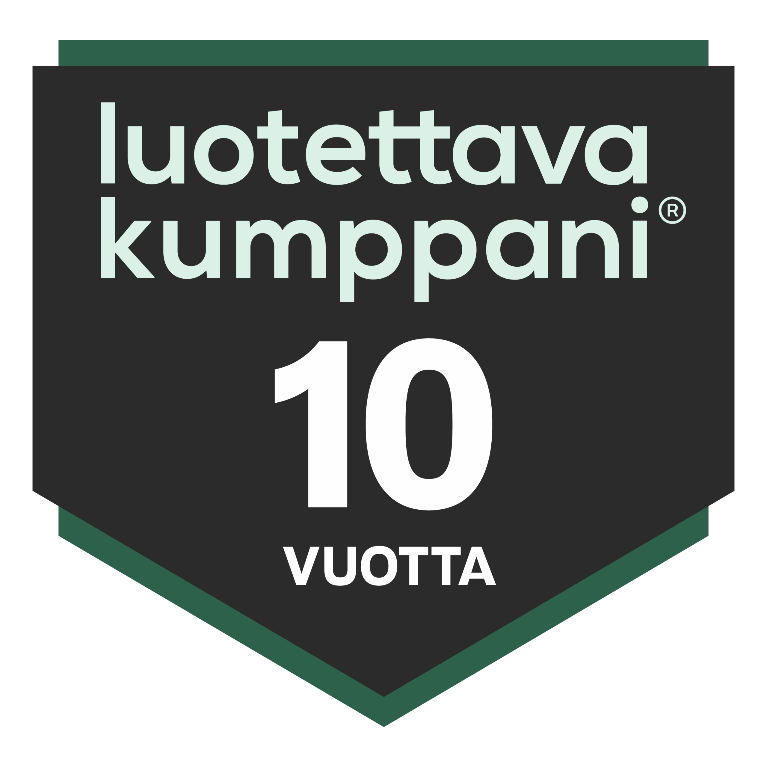Luottamusmerkki 10 vuotta